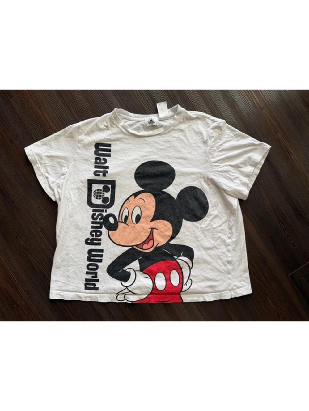 Womens Walt Disney World Mickey Mouse All Over Print T Shirt L